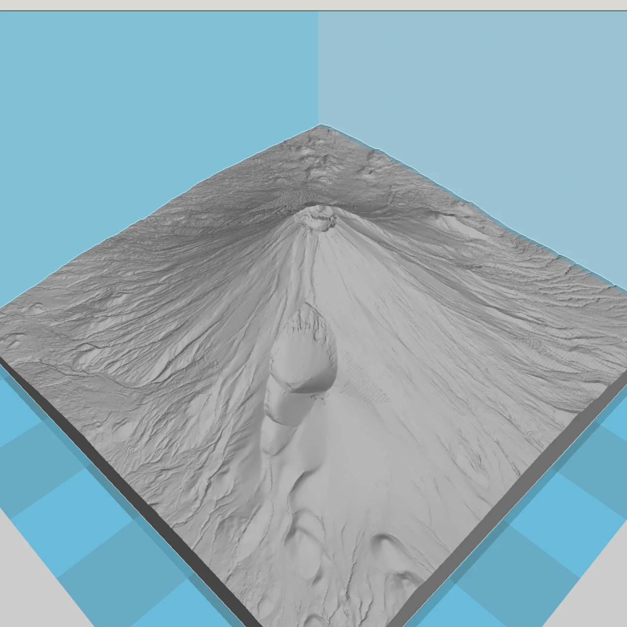 Modèle 3D du mont Fuji