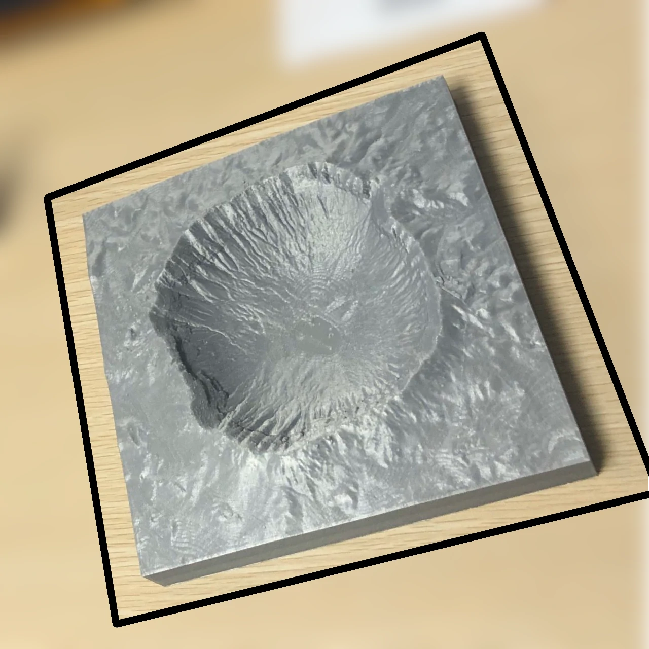 Première version de l'impression du Meteor Crater